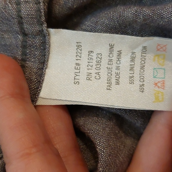 Projek raw linen blend shirt size S - Picture 4 of 5